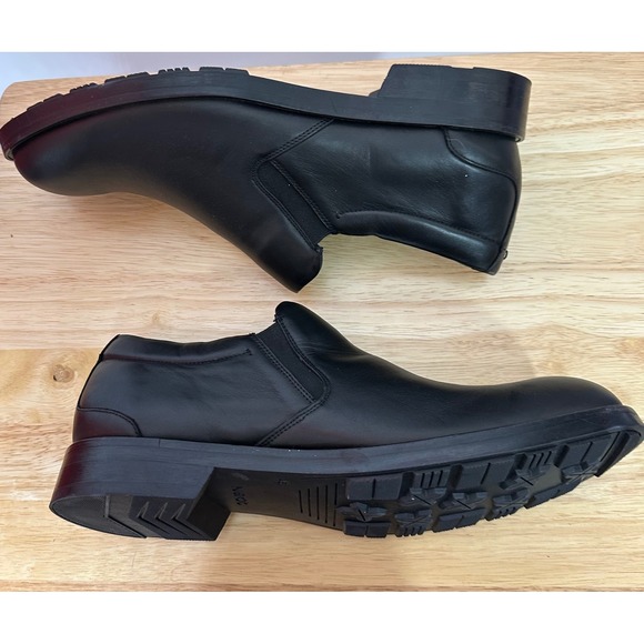 Naot Mens Manhattan Black Leather Shoe US 12 Slip On Comfort Padded Heel‎ main image 6